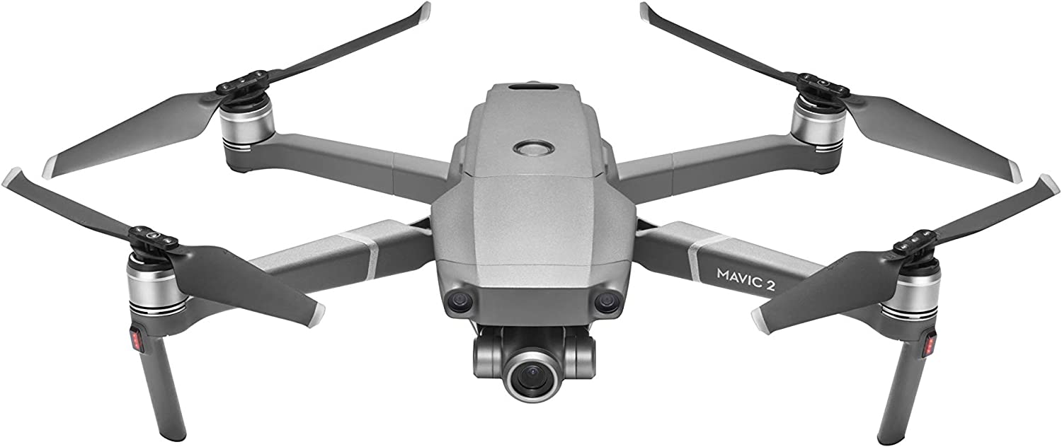 DJI Mavic 2 Pro – Drone Quadcopter UAV with Hasselblad Camera 3-Axis Gimbal HDR 4K Video Adjustable Aperture 20MP 1" CMOS Sensor, up to 48mph, Gray