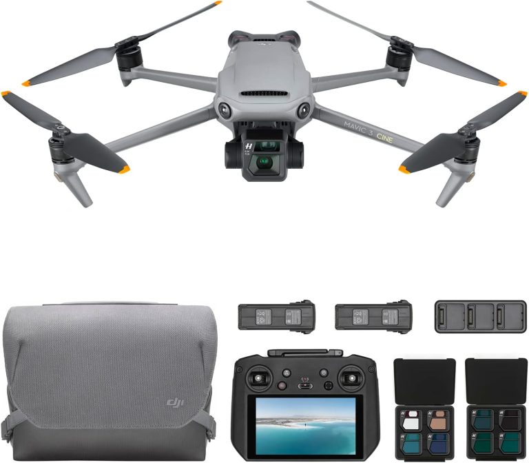 DJI Mavic 3, Drone with 4/3 CMOS Hasselblad Camera, 5.1K Video, Omnidirectional Obstacle Sensing, 46 Mins Flight, Advanced Auto Return, 15km Video Transmission, with DJI RC-N1 Remote Controller, Gray