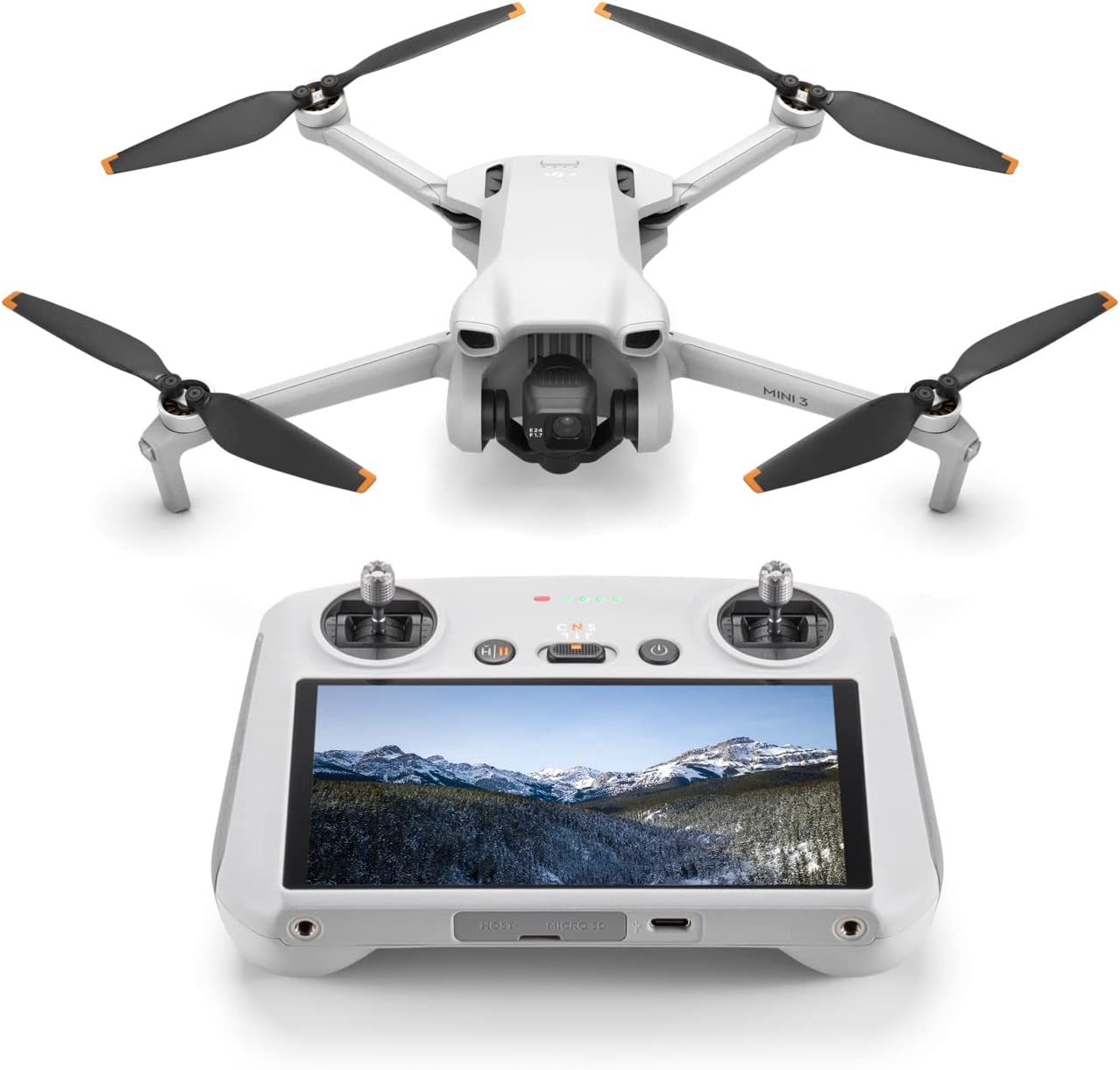 DJI Mini 3 – Lightweight and Foldable Mini Camera Drone with 4K HDR Video, 38-min Flight Time, True Vertical Shooting, and Intelligent Features