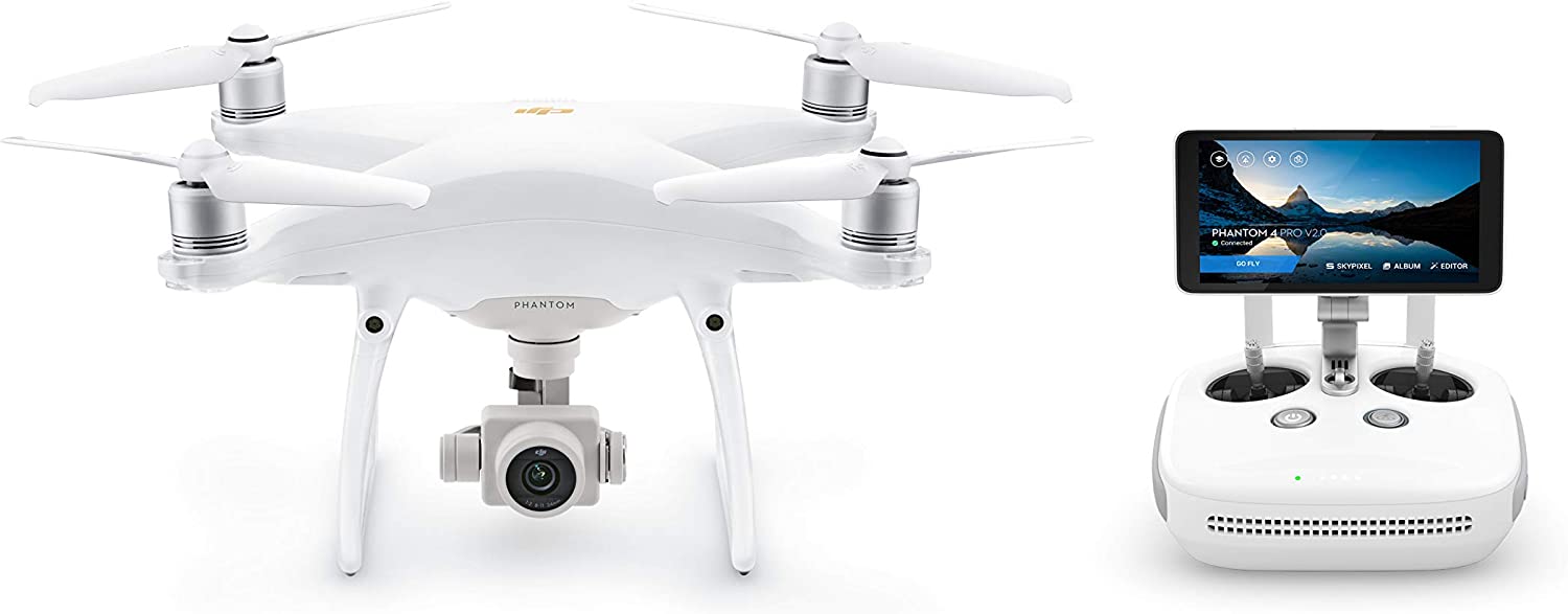 DJI Phantom 4 Pro Plus V2.0 – Drone Quadcopter UAV with 20MP Camera 1" CMOS Sensor 4K H.265 Video 3-Axis Gimbal, Remote Controller with 5.5" Screen, White (CP.PT.00000234.01)