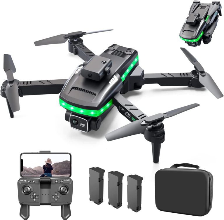 Drone with Camera for Adults 4K, S99 UHD Mini RC Quadcopter Drones for Kids Toy Gifts, WIFI FPV Whoop for Boys Girls, Small Foldable Sky Quad with Live Video, Waypoint Fly, Auto Hover, Gesture and Gravity Control, Emergency Stop, Fly 54 Mins(Orange)