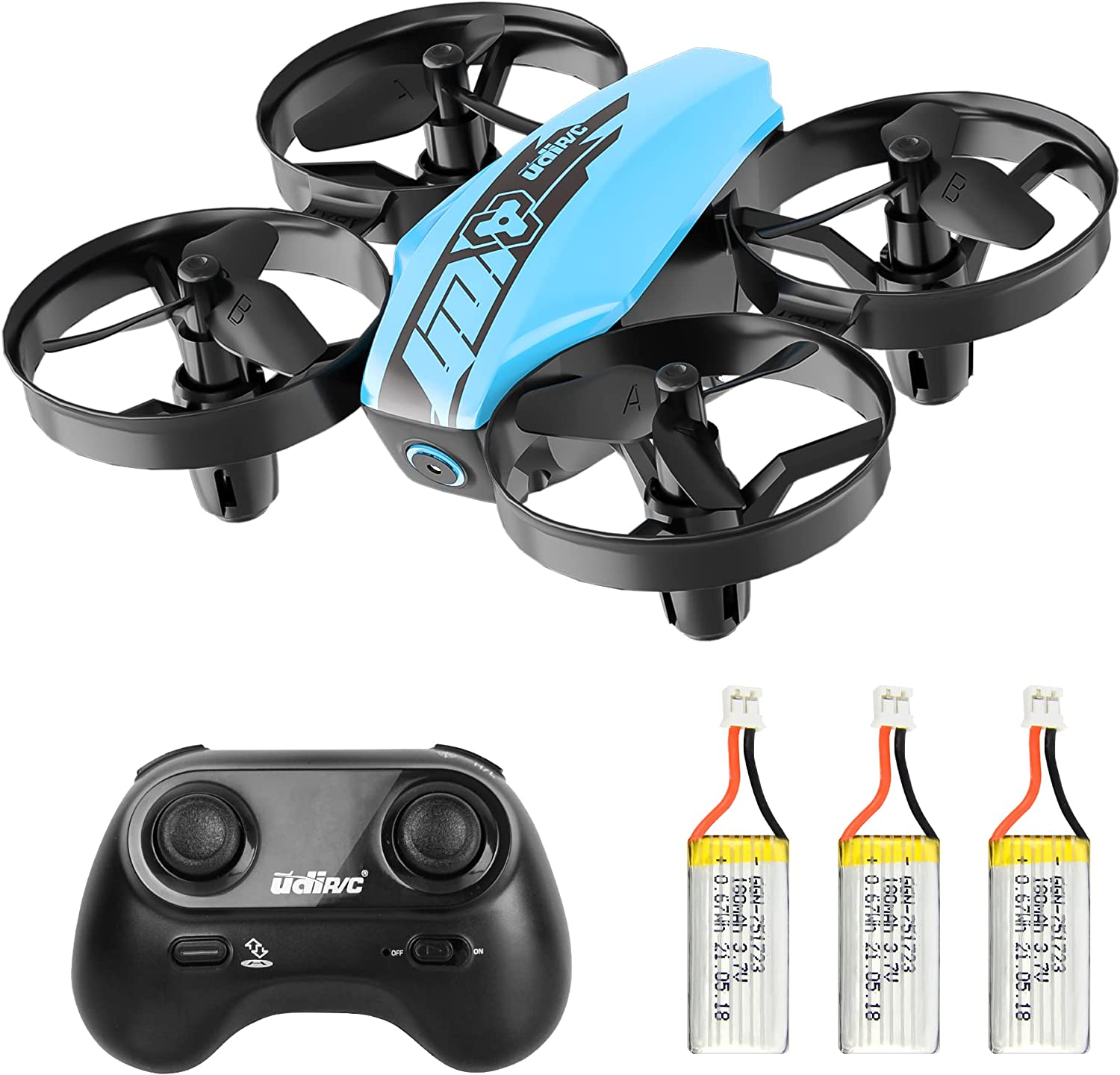 UDI U46 Mini Drone for Kids 2.4Ghz RC Drones with Auto Hovering Headless Mode Nano Quadcopter, Blue