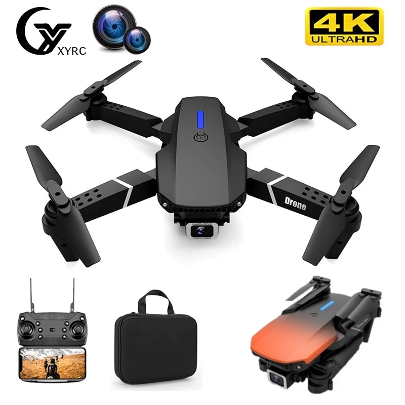 2023 New Quadcopter E88 Pro WIFI FPV Drone With Wide Angle HD 4K 1080P Camera Height Hold RC Foldable Quadcopter Dron Gift Toy