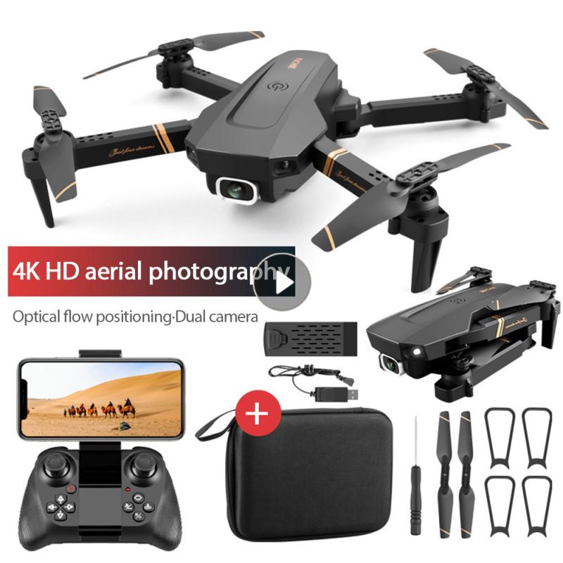 4K RC V4 WIFI FPV Drone WiFi Live Video FPV 4K/1080P HD Wide Angle Camera Foldable Altitude Hold Durable RC Quadcopter