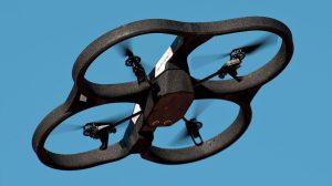 In 2010, the Parrot AR.Drone was released as the first consumer drone with smartphone control, sparking a new era in consumer drone technology