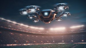 Police and security forces use drones for surveillance and crowd control during large events