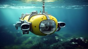 Underwater drones, or remotely operated underwater vehicles (ROVs), are used for deep-sea exploration, research, and underwater infrastructure inspections