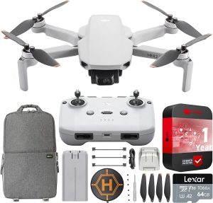DJI Mini 2 SE Camera Drone Quadcopter Fly More Combo with RC-N1 Remote Controller with 2.7K Video Extended Protection Bundle with Deco Gear Backpack + Landing Pad & Accessories Kit
