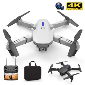 E88 Pro 2022 New Drone WIFI FPV Drone With Wide Angle 4K Camera Foldable Quadcopter Drones Kid Gift Toys Mini Drone Toy