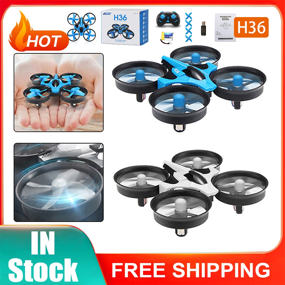 JJRC H36 Mini RC Drone 4CH 6-Axis Headless Mode Helicopter 360 Degree Flip Remote Control Quadcopter Toys with LED Lights