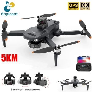 New KF106 Max Drone 8K Professional 5G GPS WIFI HD Dual Camera 3 Axis Gimbal Brushless Motor Anti-shake Foldable Quadcopter 5KM