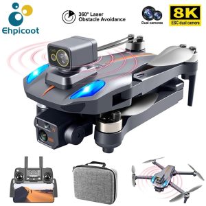 Professional K911 MAX Drone 8K Dual HD Camera 5G WIFI GPS Dron 360 Obstacle Avoidance Brushless Motor FPV RC Quadcopter