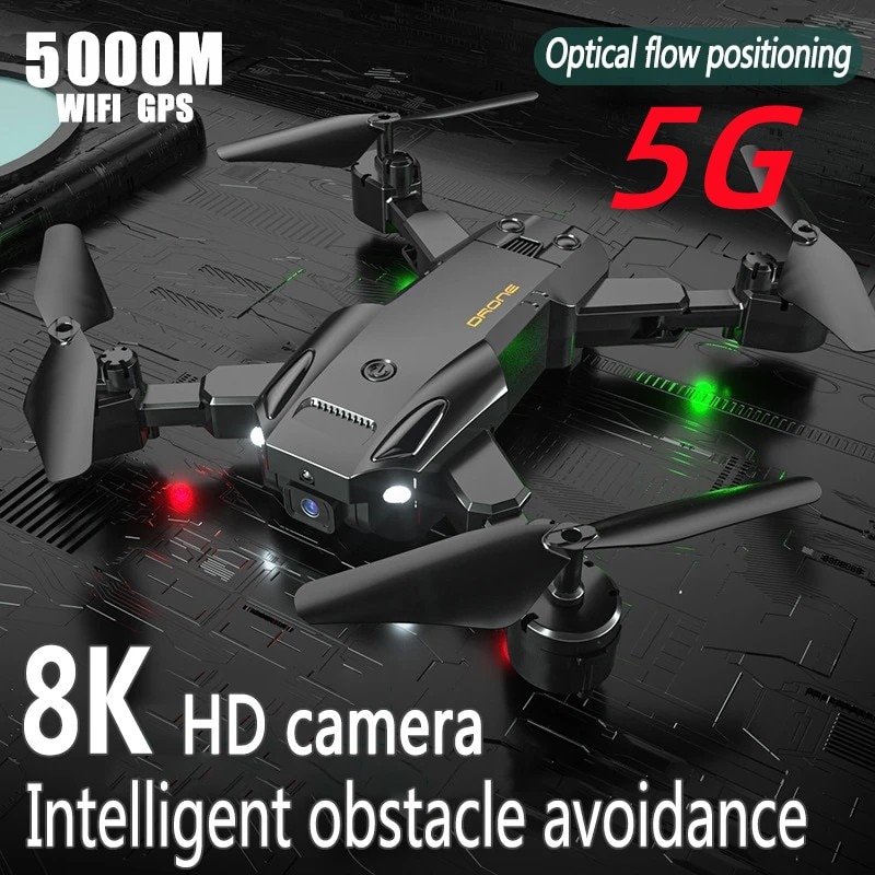 5G 8K Drones Professional HD Aerial Photography Comprehensive Obstacle Quadcopter Helicopter RC Distance 5000M Wifi GPS Drone