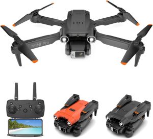 GLXYSN Drone with Camera for Foldable RC Quadcopter Drone with 1080P HD Camera, WiFi FPV Live Video, Altitude Hold, One Key Take Off/Landing, 3D Flip, APP Authority, with Obstacle Avoidance Function