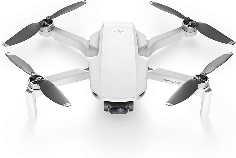 DJI Mavic Mini Combo – Drone FlyCam Quadcopter UAV with 2.7K Camera 3-Axis Gimbal GPS 30min Flight Time, less than 0.55lbs, Gray