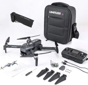 Drone X Pro LIMITLESS 4 GPS 4K UHD Camera Drone for Adults with EVO Obstacle Avoidance, 3-Axis Gimbal, Auto Return Home, Follow Me, Long Flight Span, Long Command Range, 5G WiFi FPV Live Video, EIS, Superior Stabilization (With Travel Case)