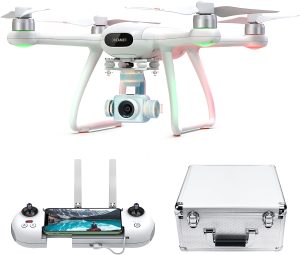 Potensic Dreamer Pro 4K Drones with Camera for Adults, 3-Axis Gimbal GPS Quadcopter with 2KM FPV Transmission Range, 28mins Flight, Brushless Motor, Auto-Return, Portable Carry case and 32G SD Card