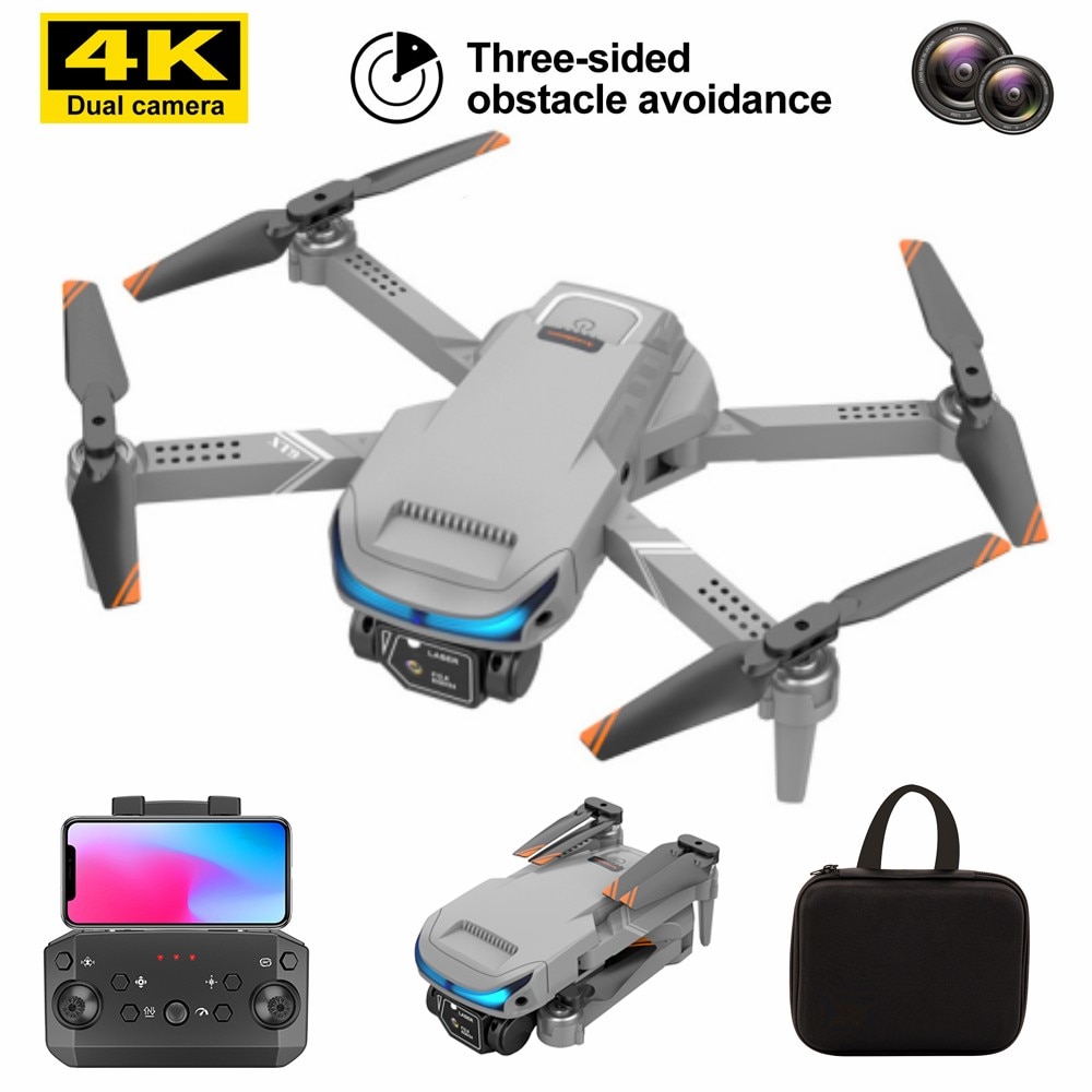 XT9 Mini Drone 2.4G 4K HD UAV Aerial Photography Dual Camera Wifi FPV Obstacle Avoidance Drone Folding Quadcopter RC Helicopter