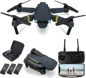 E58 Drones Camera for Adults/Kids/Beginners, Foldable 4K Drone with 1080P HD Camera RC Quadcopter, WiFi FPV Live Video, Altitude Hold, One Key Take Off/Landing, 3D Flip. Gifts for Girls/Boys