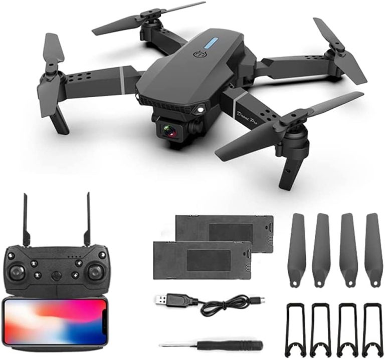 2023 FPV Drone with 4K Dual HD Cameras Upgraded Version RC Quadcopter for Adults and Kids, Beginner WiFi RC Drone Live Video, HD RC Plane, Orbital Fligh, with 2 Batteries, Carrying Case