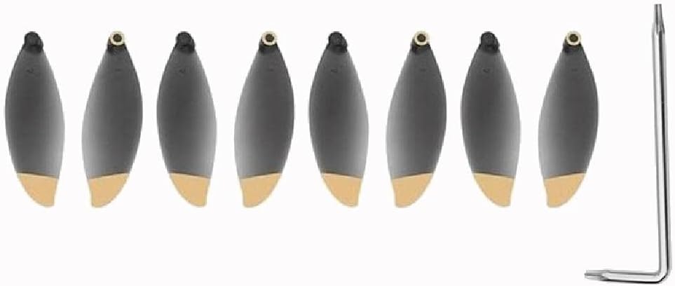 4Pairs Gold Silver Quick Release Propellers CCW CW Replacement Spare Props with Wrench for Parrot for Anafi Drone 4K Drone