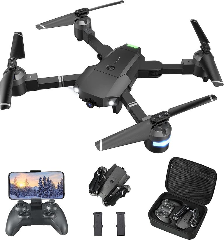 Drone with Camera for Adults, ATTOP 2K Live Video 120° Wide Angle APP-Controlled Camera Drone for Kids 8-12, Beginner Friendly with 1 Key Fly/Land/Return, Remote/Voice/Gesture/Gravity Control, FPV Drone w/ Safe Emergency Stop, 360° Flip, VR Mode, Carrying Case, 2 Batteries, Girls/Boys Gifts