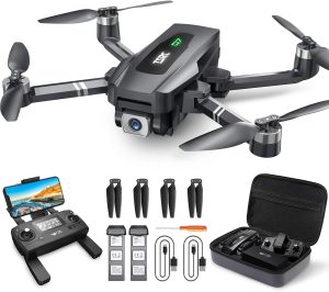 TENSSENX GPS Drone with 4K UHD Camera for Adults, TSRC Q7 Foldable FPV RC Quadcopter with Brushless Motor, Smart Return Home, Follow Me, 60 Min Flight Time, Long Control Range, Includes Carrying Bag