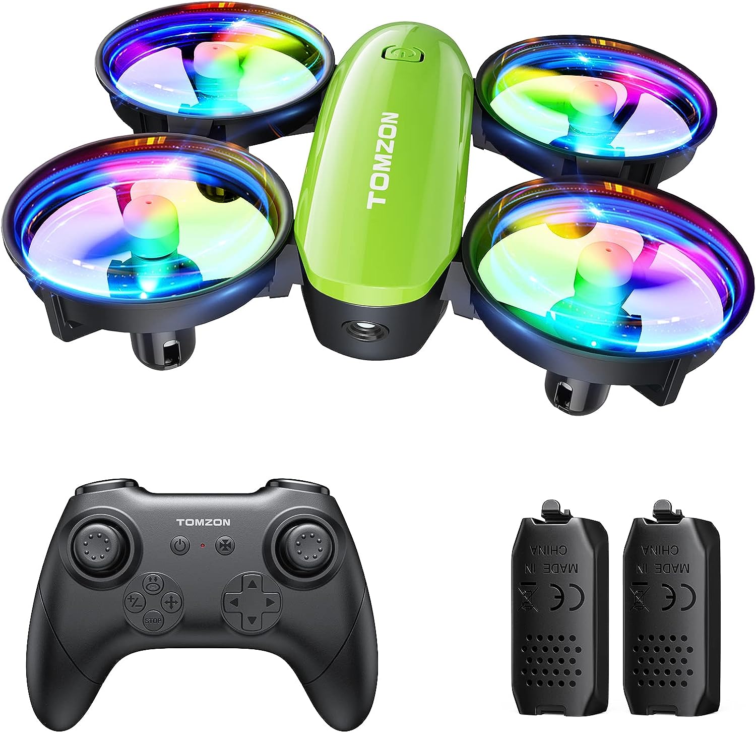 TOMZON A23 Mini Drone for Kids and Beginners, RC Toy Drone with Throw to Go, Easy to Learn, Auto-rotation, 3D Flips, Circle Fly, Headless Mode, 2 Batteries, Gift for Boys and Girls, Blue