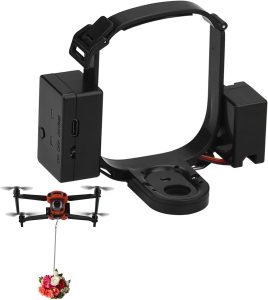 Drone Airdrop System Compatible for EVO II/EVO II Pro Drone Payload Airdrop Release Drop Device Clip Delivery Transport Dropping System for Wedding&Search&Rescue