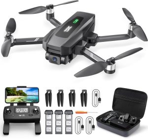 TENSSENX Foldable GPS Drone with 4K UHD Camera for Adults Beginner, TSRC Q8 FPV RC Quadcopter with Brushless Motor, 5G WiFi Transmission, Follow Me, Optical Flow, Smart Return Home, 90 Min Long Flight