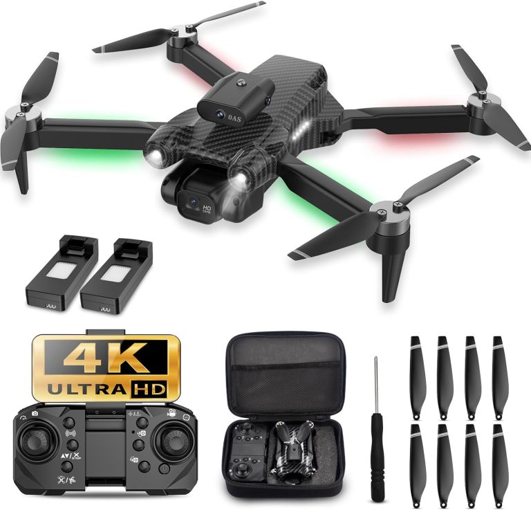 Ultimate 4K FPV Mini Drone Toy – Foldable, Carrying Case, Adjustable Lens, One Key Take Off/Land, Brushless Motor, Headless Mode, Obstacle Avoidance, for Kids, Adults, Beginners