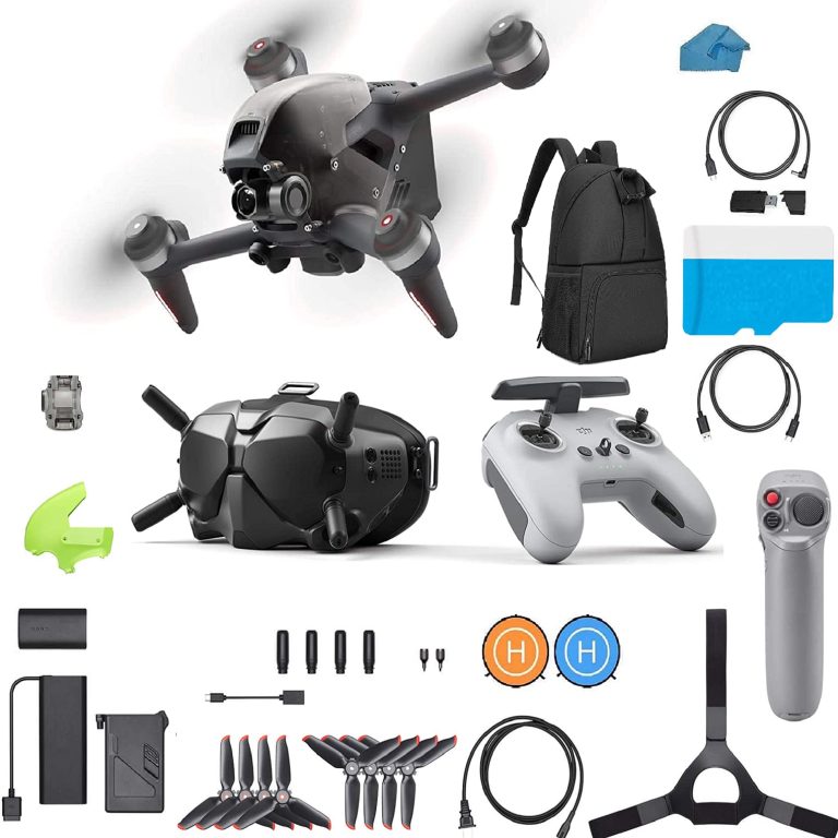 DJI FPV Combo Bundle – First-Person View Drone UAV Quadcopter Bundle with Joystick Motion 4K Camera, S Flight Mode, Super-Wide 150° FOV, HD Low-Latency Transmission, With 128GB SD Card Backpack