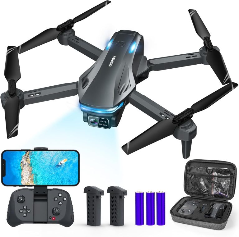 Drone with Camera for Adults Beginners, 1080P FPV Drones for kids with Voice Control, Gestures Selfie, Altitude Hold, 90° Adjustable Lens, 3D Flips, 2 Batteries