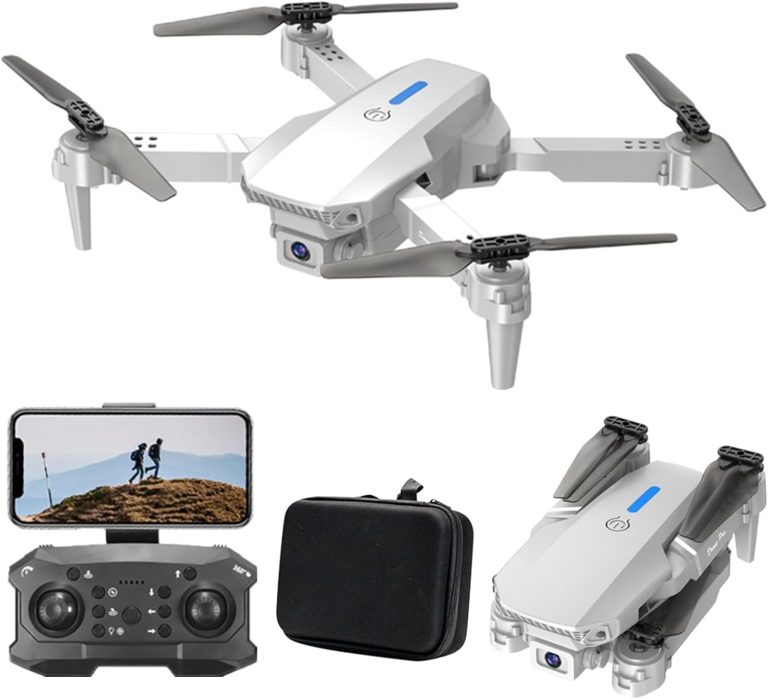 Drone with Dual 1080p HD Fpv Camera, Hold Headless Mode Start Speed Adjustment with Foldable Arms, 3-Level Flight Speed Switched Apk, System to Take Pictures, Video, Real-Time Transmission #