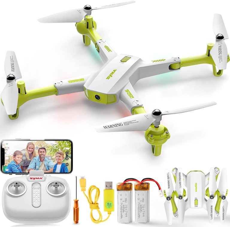 SYMA Drone with 1080P Camera for Adults and Kids,Foldable FPV Remote Control Quadcopter with Altitude Hold, One Key Start, 3D Flips,Speed Switch, 2 Batteries, Toys Gifts for Boys Girls