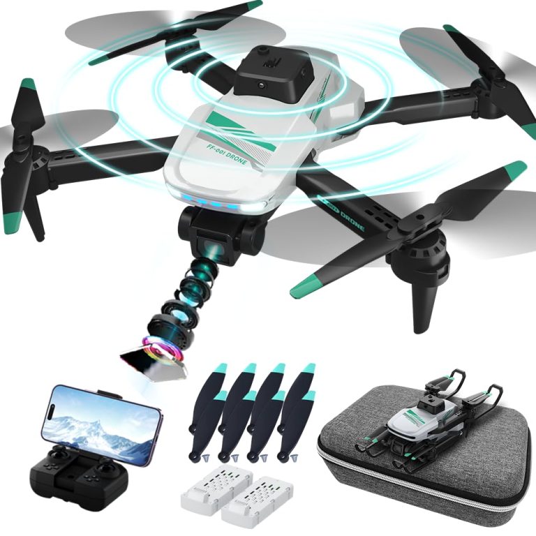 Drone with 4K FPV Dual Cameras,RC Aircraft Quadcopter with Headless,3D Flips,One Key Start,3 Speed Adjustment,2 Batteries 40 minutes of battery life, Foldable Drone for Kids,Adults,Beginners,Air Pressure Fixed Height,Christmas gift,Automatic Return,Optical Flow