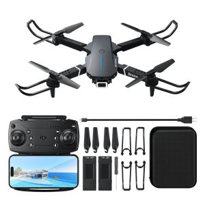 Drones with Camera for Adults Beginners, Foldable Drone with 1080P HD Camera, RC Quadcopter Altitude Hold, Headless Mode, One Key Take Off Landing, APP Control