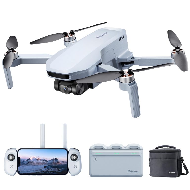 Potensic ATOM SE GPS Drone with 4K EIS Camera, Under 249g, 93 Mins Flight, 4KM FPV Transmission, Brushless Motor, Max Speed 16m/s, 60W Fast Parallel Charging Hub, Fly More Combo