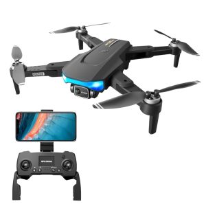 Professional Drones with Dual Camera for Adults 6k for Beginner with GPS&Auto Return Home,56 Mins Flight Time,1000m Control Range Foldable Drone,Follow Me,Light Positioning,Brushless Motor,5Ghz Fpv B