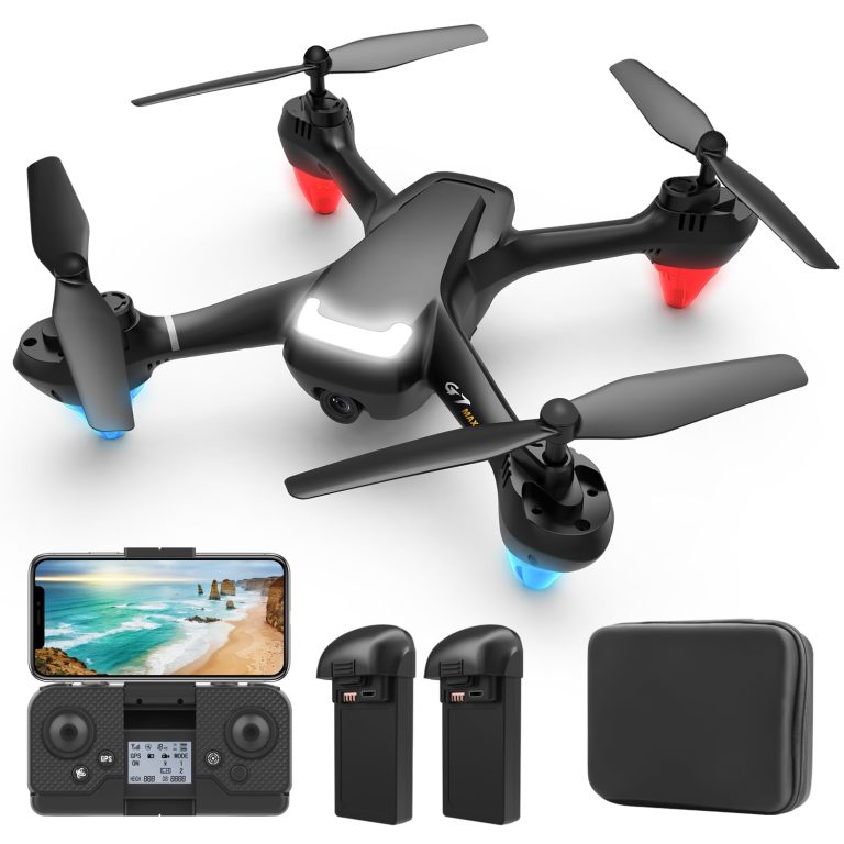 SHAPEFUN G7 GPS Drone with Camera 1080P Real HD, Drones for Kids and Adults with Auto Return and Folllow Me, Surround Shooting, Circle Fly, Waypoint Fly, Altitude Hold, Headless Mode, 38 Mins Long Flight, Stable Hover FPV, Gesture shooting