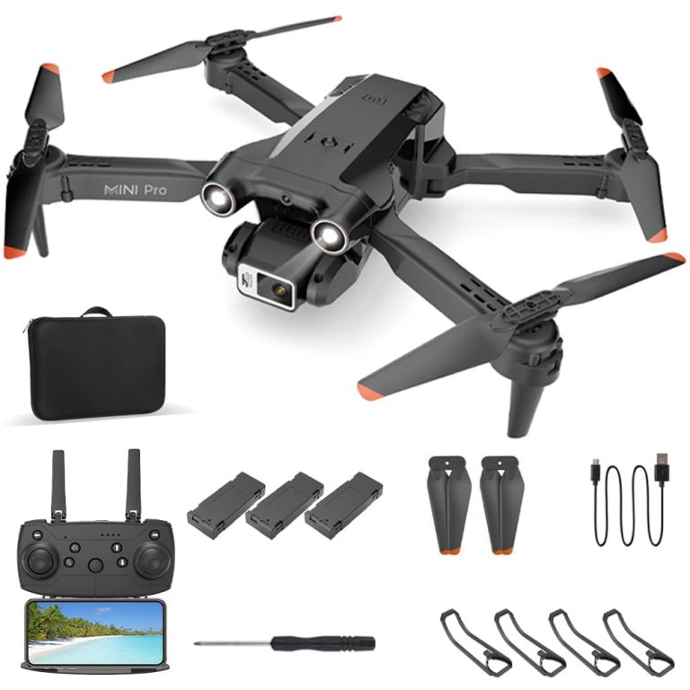 ZX X213 Mini Drone with Camera, 1080P HD FPV Foldable Drone with Carrying Bag, 3 Batteries, 150° Adjustable Lens, One Key Take Off/Land, Altitude Hold, 3 Speeds, Toys Gifts for Kids, Adults, Beginner