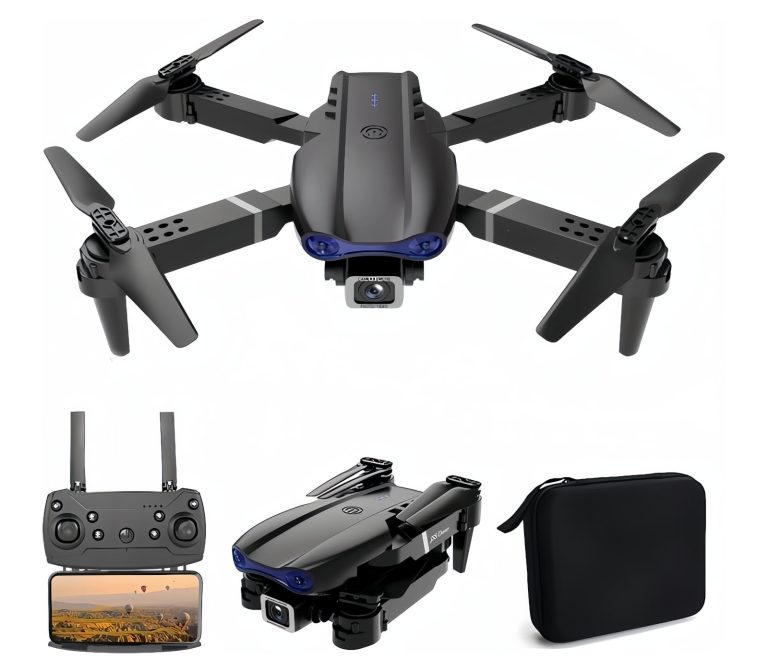 Drone with 1080P Dual HD Camera – 2024 Upgradded RC Quadcopter for Adults and Kids, WiFi FPV RC Drone for Beginners Live Video HD Wide Angle RC Aircraft, 2 Batteries ,Trajectory Flight, Auto Hover, Carrying Case.