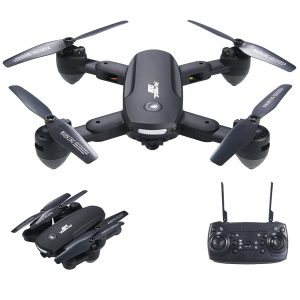 Drone with Camera 720P for Adults, R10 Foldable WiFi FPV RC Quadcopter Altitude Hold, Gesture Photography, APP Control (2 Batteries)