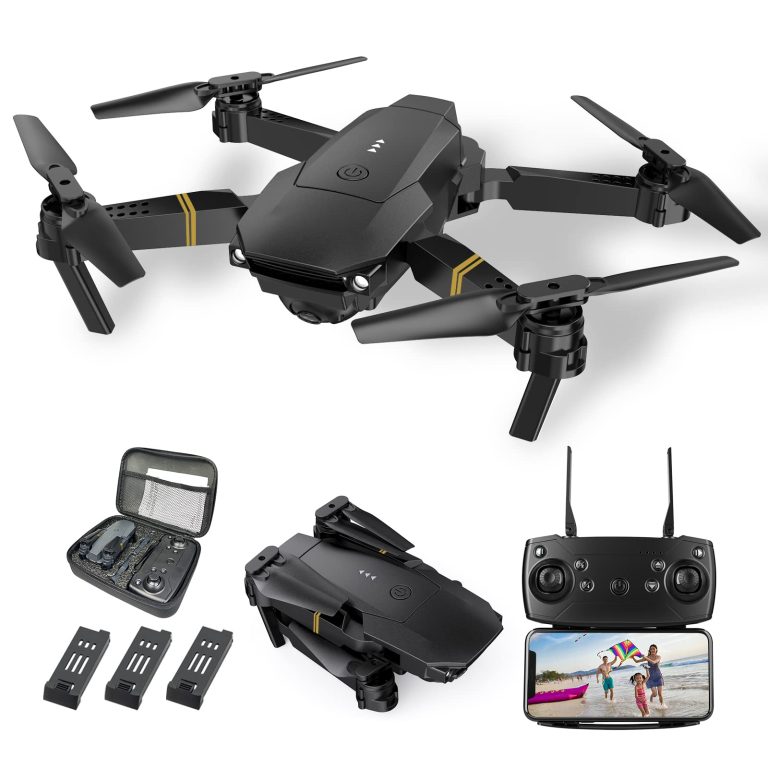Drones for Adults with Cameras 4K, 3PCS Batteries Drones for Kids Foldable 4K Mini Drone with Camera RC Quadcopter, FPV Live Video, Altitude Hold, One Key Take Off/Landing, 3D Flip. Gifts for Girls/Boys