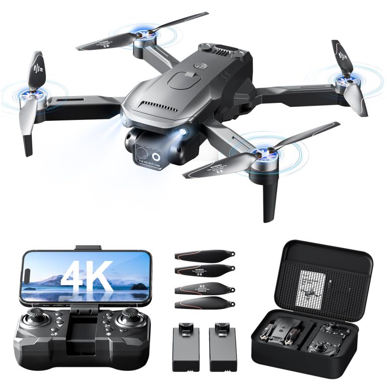 Foldable Brushless Drone with 4K HD Camera for Adults, RC Quadcopter,Follow Me, 30 Minutes Flight Time, One Key Take Off/Land,Altitude Hold,360° Flip with Carry Bag for beginners