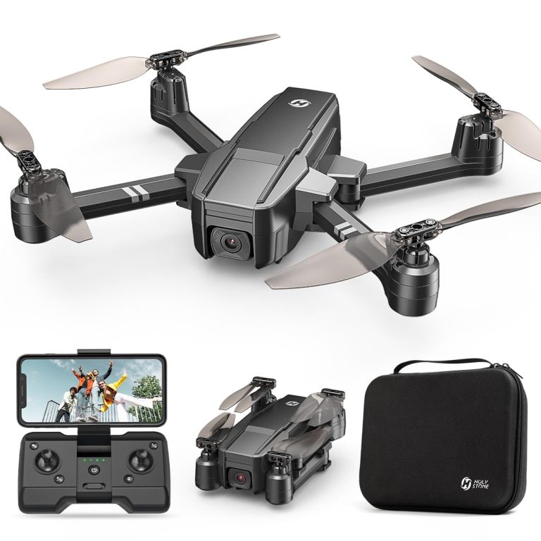 Holy Stone HS440 Foldable FPV Drone with 1080P WiFi Camera for Adult Beginners and Kids; Voice Gesture Control RC Quadcopter with Modular Battery for long flight time, Auto Hover, Carrying Case