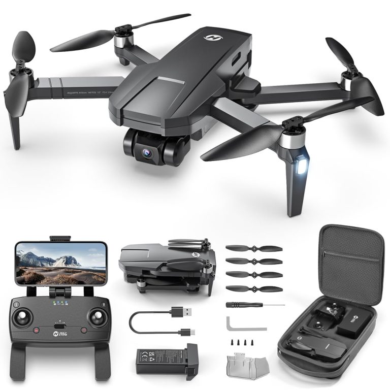 Holy Stone HS720R 3 Axis Gimbal GPS Drones with Camera for Adults 4K EIS; FPV RC Drone, Foldable Quadcopter with 10000 Feet Video Transmission Control Range, Brushless Motor, Follow Me, Auto Return