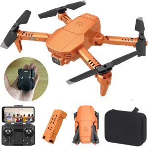 Mini Drone with Camera Drones for Adults Drone for Kids 1080P Drones with Camera Live Video FPV Helicopter Altitude Hold Drone Lozenge HJ78 RC Drone (1 Battey&1080P Camera, Black)