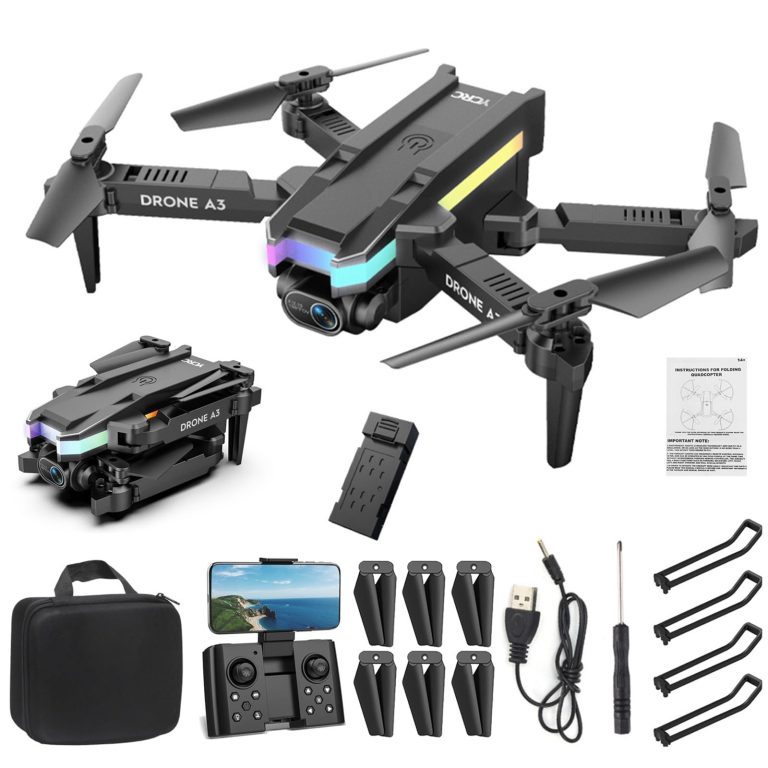 Mini Drone with Camera for Adults Kids, 4K HD WiFi FPV Camera Drone, Start Speed Adjustment, Altitude Hold, Folding Drone with Headless Mode, Gifts For Boys Girls