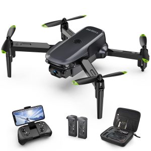 Tomzon D15 Mini Drone with Camera for Kids and Adults Beginners, FPV 1080P Foldable Quadcopter with Trajectory Flight, 3D Flip, Gravity Control, Gesture Control, 2 Batteries with Carrying Case